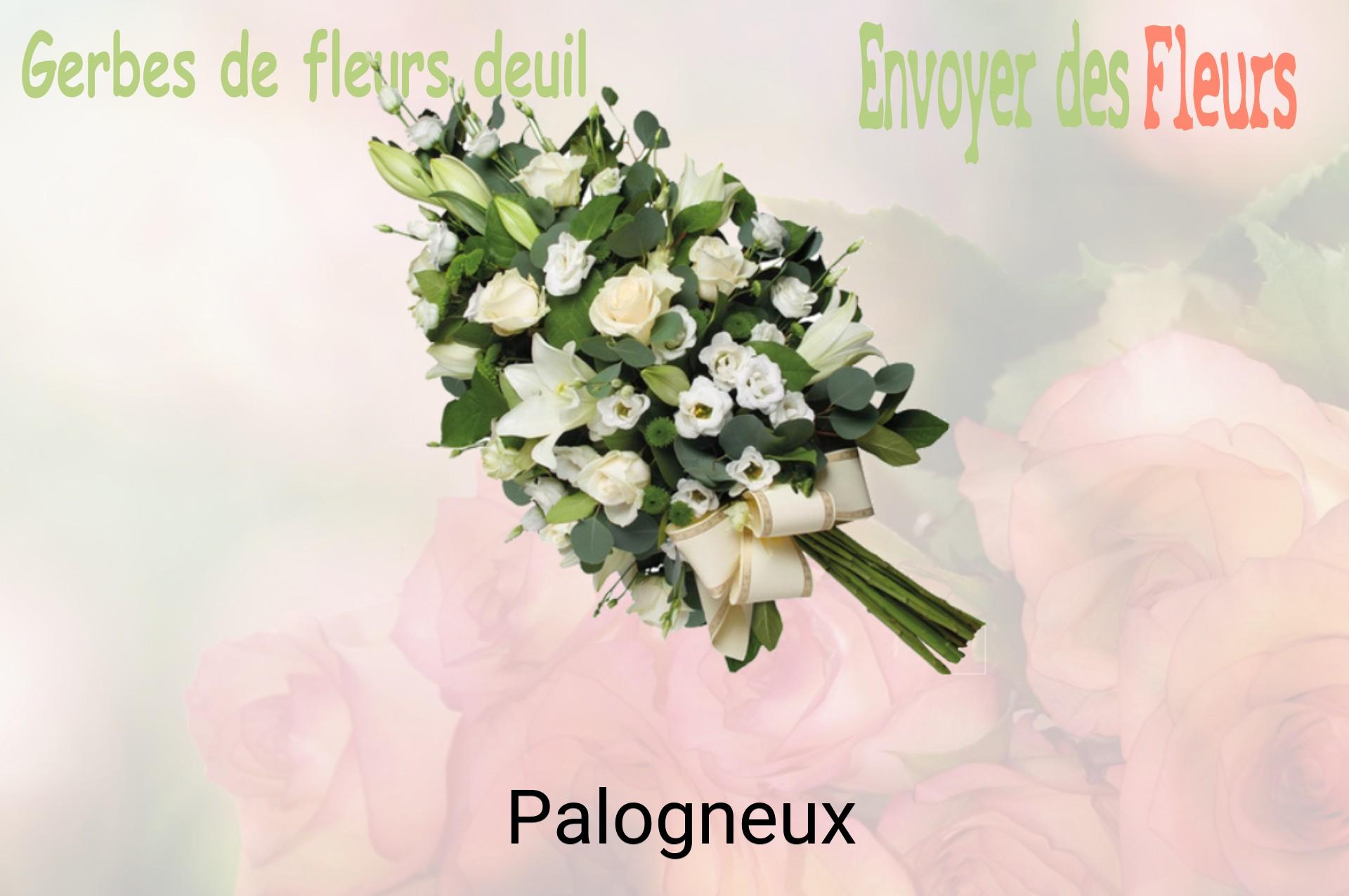 Gerbe de fleurs de deuil livrée à Palogneux